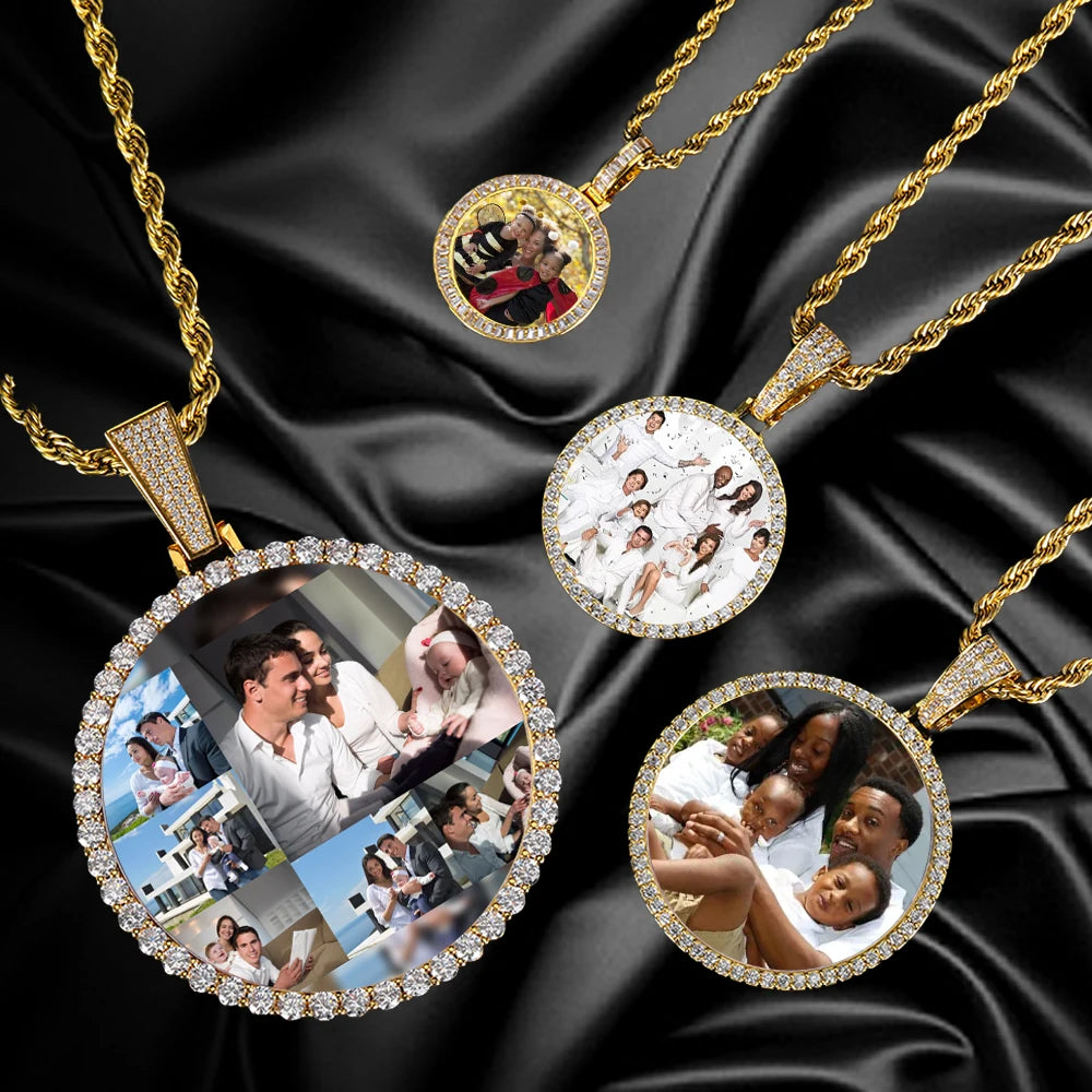 Custom Jewelry Memorial Picture Frames Necklace Pendant