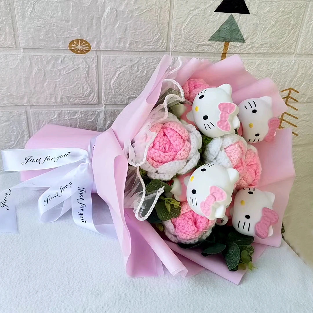 Bouquet Flowers  Doll Gift