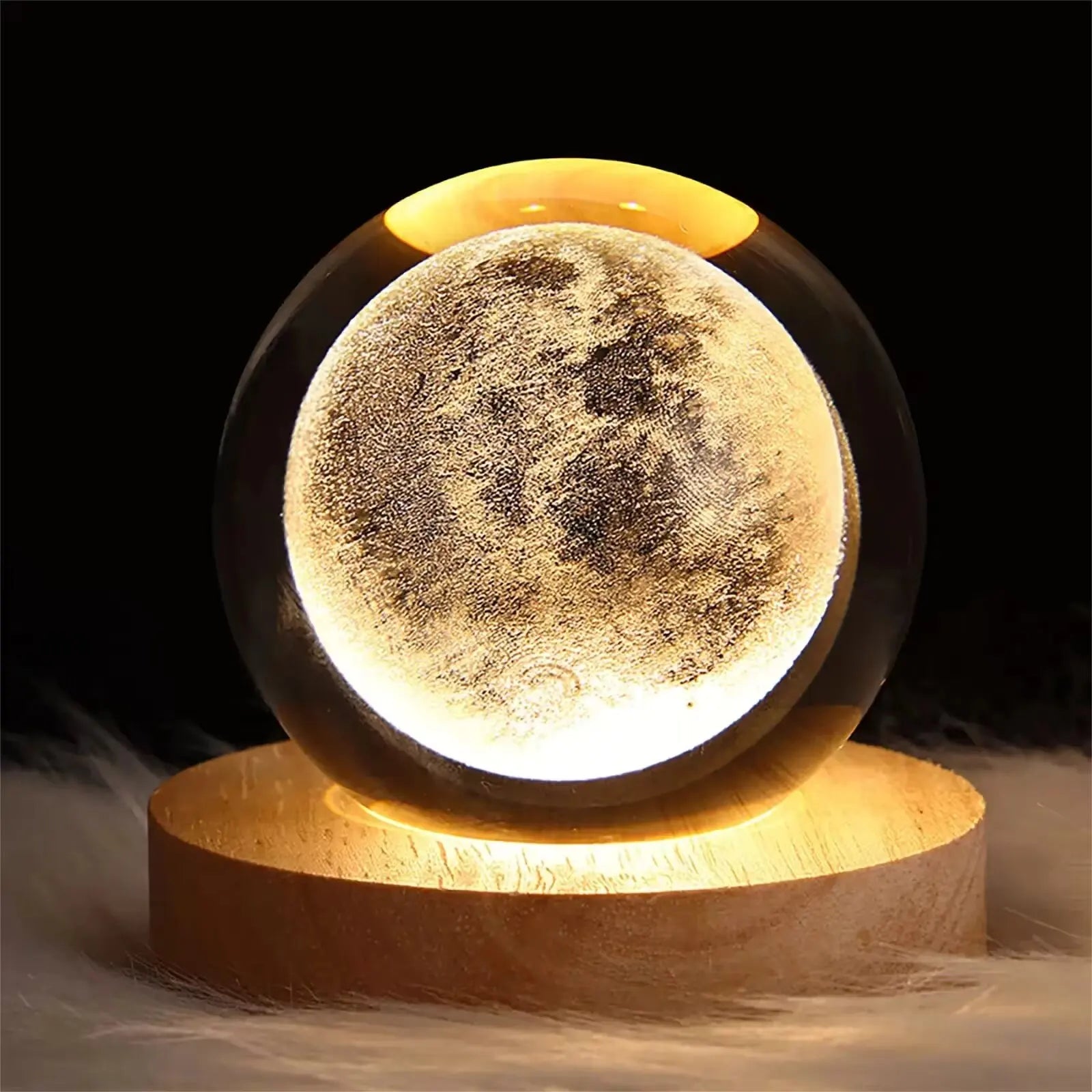 3D Galaxy Crystal Ball Lamp