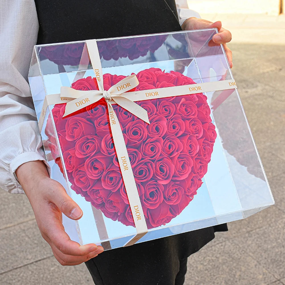 18cm Rose Flower Heart Valentine's Wedding/Birthday Gift