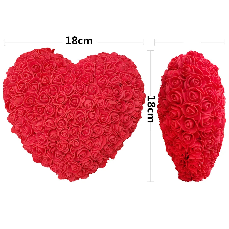 18cm Rose Flower Heart Valentine's Wedding/Birthday Gift