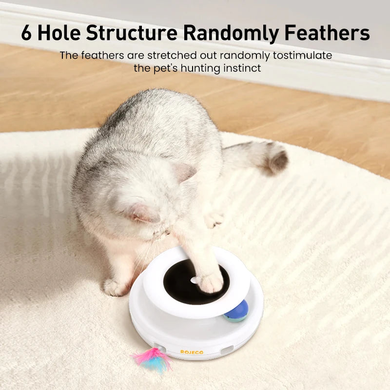 Interactive Feather & Ball Toy for Pets